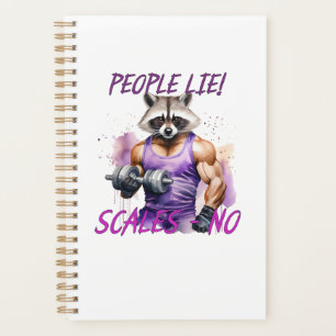 raccoon, gym big guy planner