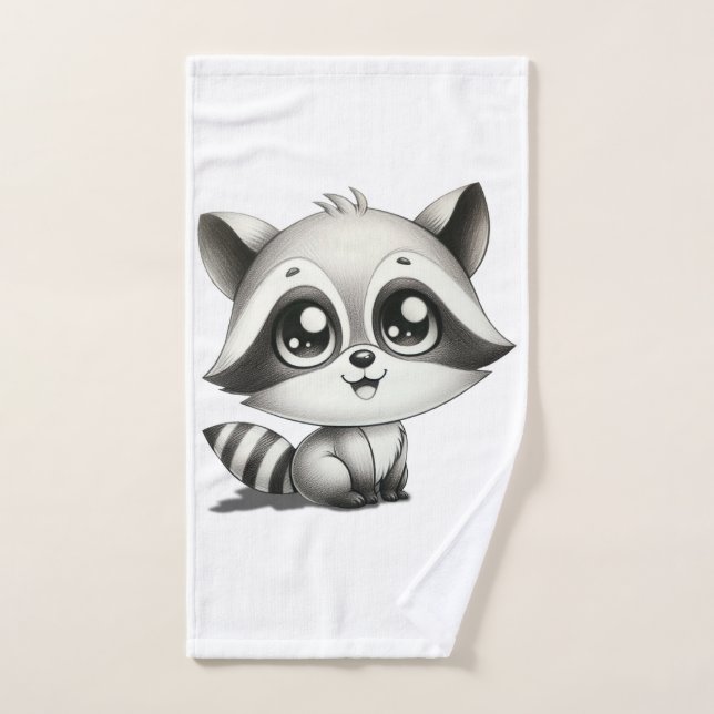 Raccoon Hand Towel (Hand Towel)