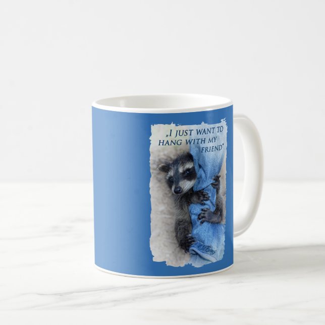 Raccoon - Hanging out Coffee Mug (Front Right)