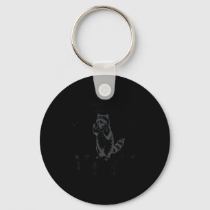 Raccoon i don't think i'm being dramatic enough key ring