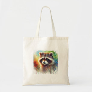 Raccoon in Light and Color 200824AREF133 - Waterco Tote Bag