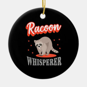Raccoon Lover Raccoon Whisperer Ceramic Tree Decoration
