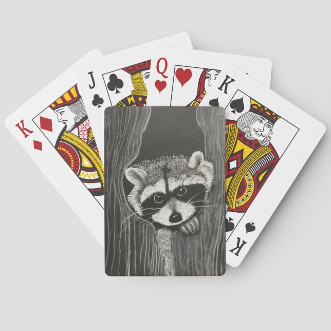 Raccoon playing cards (Back)