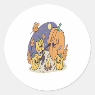 Raccoon Shirt Country Pumpkin Classic Round Sticker
