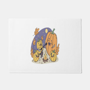 Raccoon Shirt Country Pumpkin Doormat