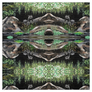 Raccoon Spring Escape Fabric