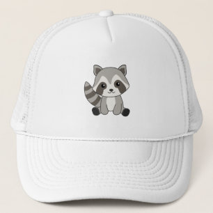 Raccoon Sweet Animals For Kids Funny Raccoons Trucker Hat