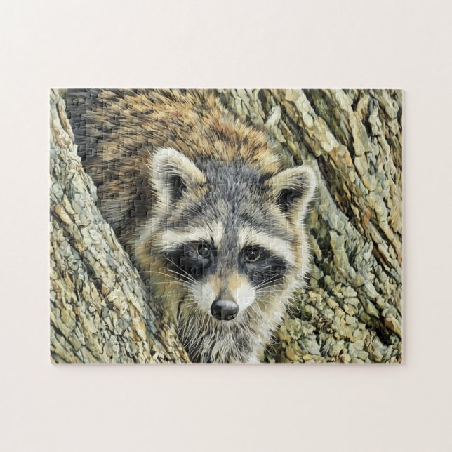Raccoon Up Close - Puzzle (Horizontal)