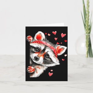 Raccoon Valentines Day Funny Feral Raccoon Love He Card