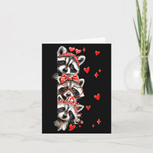 Raccoon Valentines Day Funny Feral Raccoon Love He Card