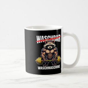 Raccoon Washing Machine Bodybuilding Fitness Gym  Coffee Mug
