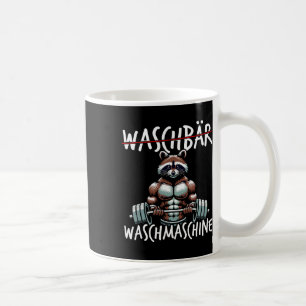 Raccoon Washing Machine Raccoon Fitness Bodybuildi Coffee Mug