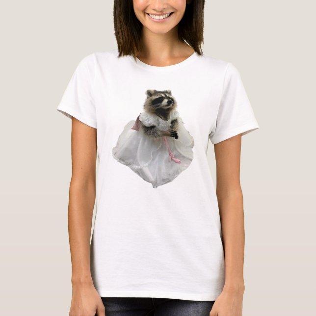 RACCOON WEDDING DRESS T-Shirt (Front)