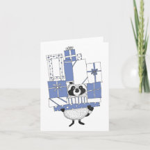 Raccoon with Gifts