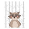 Raccoon Woodland Animal Nursery Wall Art Print