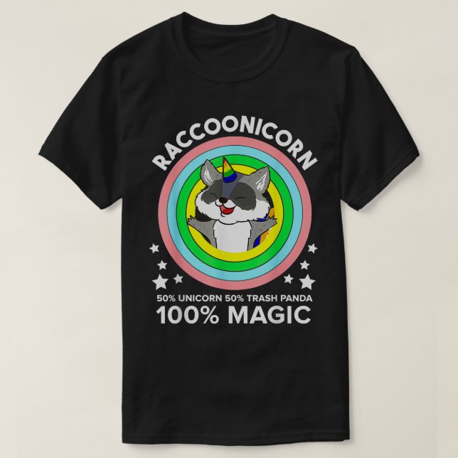 Raccoonicorn magic Classic TShirt (Design Front)
