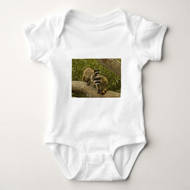 Raccoons Baby Bodysuit (Front)