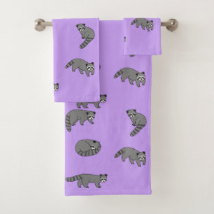 Raccoons Bath Towel Set