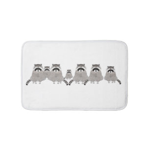 Raccoons Bathmat