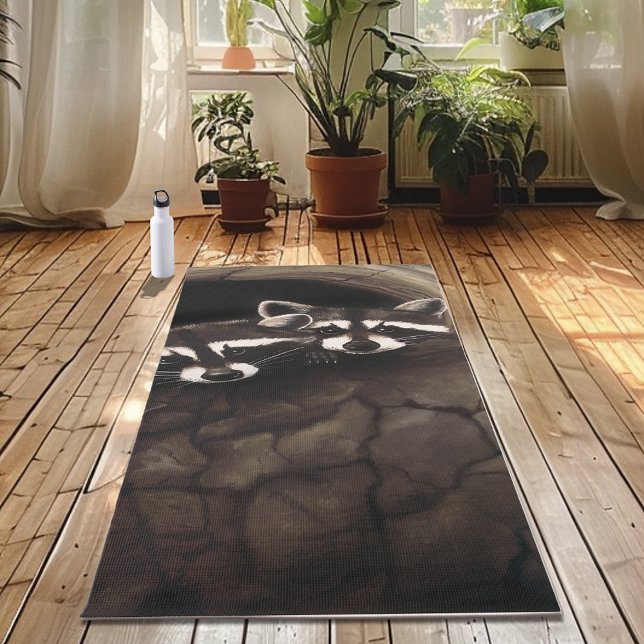 Raccoons Brown Cute Tree Yoga Mat (Creator Uploaded)