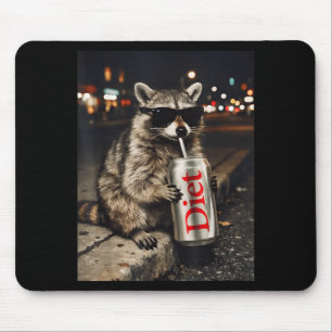 Raccoons diet soda funny animal meme genz dank mouse mat