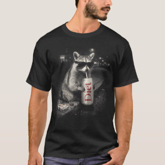 Raccoons Diet Soda Funny Animal Meme Genz Dank T-Shirt