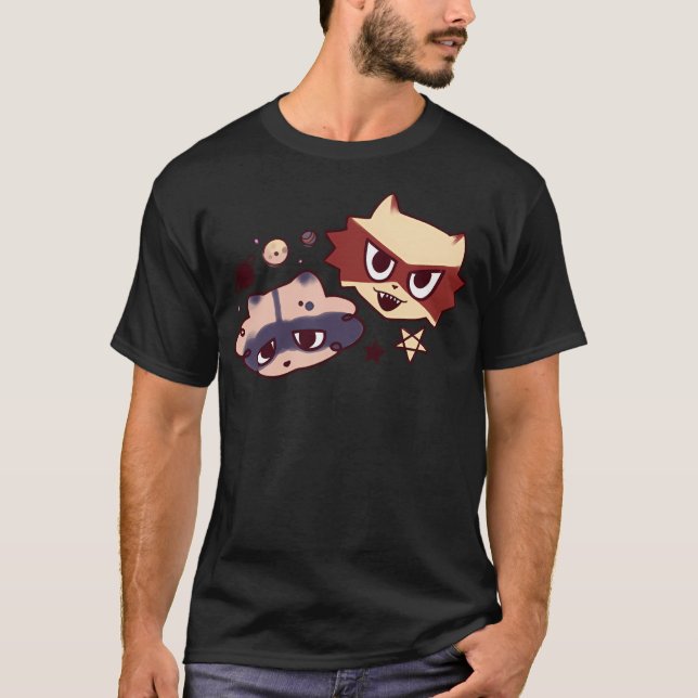 Raccoons In Space T-Shirt (Front)