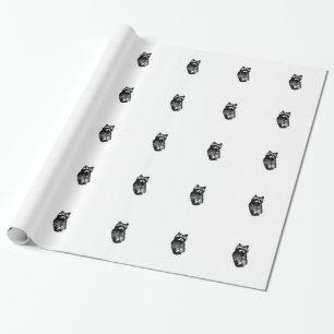 Raccoons Pattern Wrapping Paper