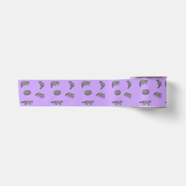 Raccoons Satin Ribbon (Front)