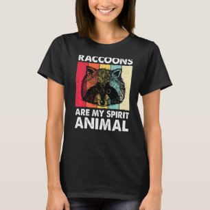 Raccoons Spirit Animal Racoon Racoon   Girls Boys T-Shirt