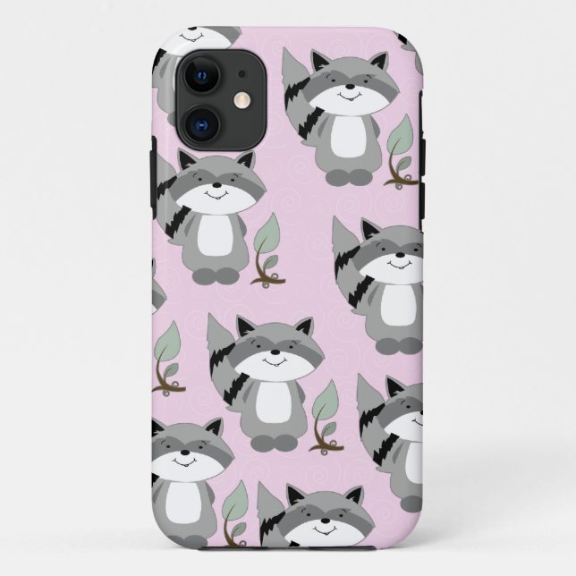 Raccoons Woodland iPhone 5 Casemate Case (Pink) (Back)