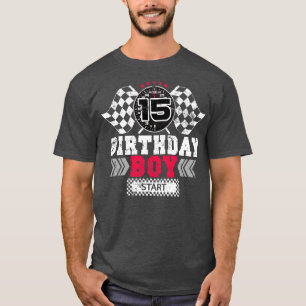 Race 15th Birthday Boy Party Racing Driver T-Shirt