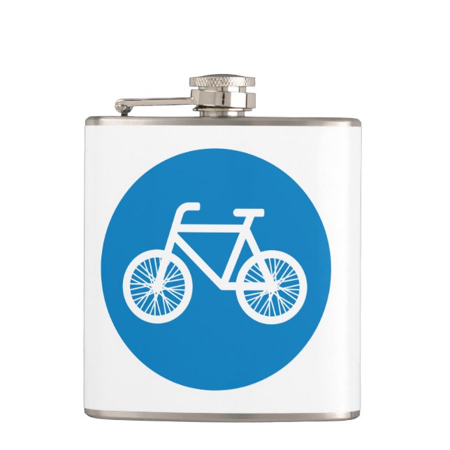 Race a bicycle hip flask (Front)
