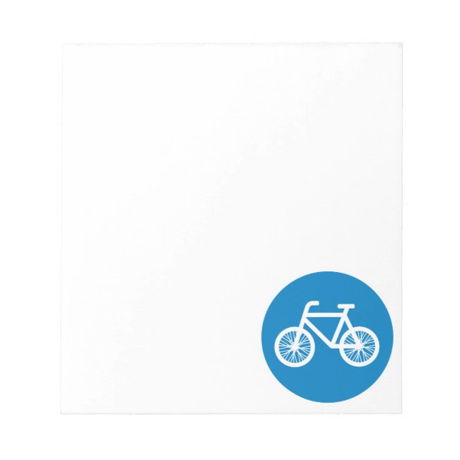 Race a bicycle notepad (Front)
