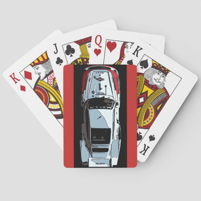 RACE CAR -#1 Above Playing Cards (Back)