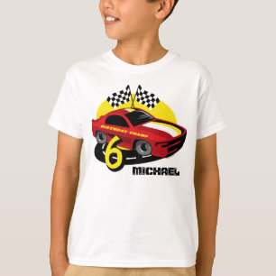 Race Car 6th Birthday Shirt