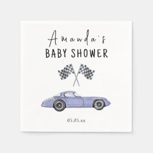 Race car Baby Shower Napkin