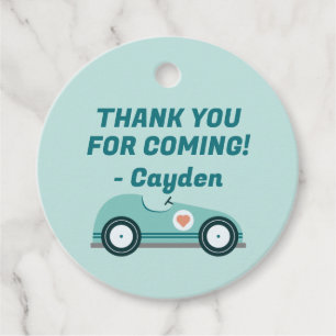 Race Car Birthday Favour Tags