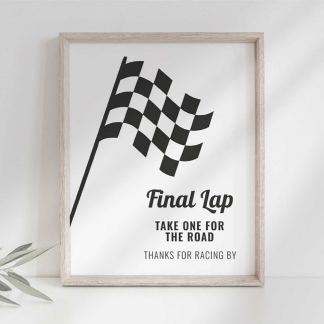 Race Car Birthday Party Favours Sign (Creator Uploaded)