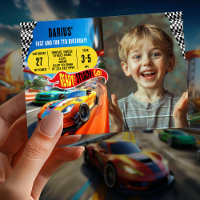 Race Car Birthday Party Photo Design