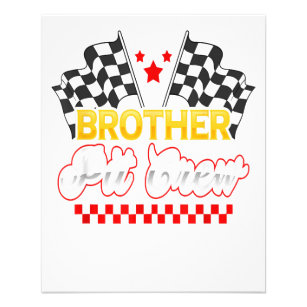 Race Car Birthday Party Racing Family Brother Gift Flyer