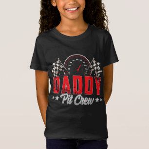 Race Car Birthday Party Racing Family Daddy Pit Cr T-Shirt