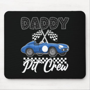 Race car birthday party racing family daddy pit mouse mat