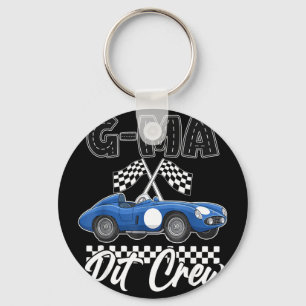 Race car birthday party racing family g ma pit key ring