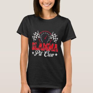 Race Car Birthday Party Racing Family Glamma Pit C T-Shirt