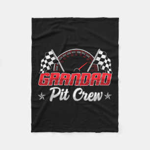 Race Car Birthday Party Racing Family Grandad Pit Fleece Blanket