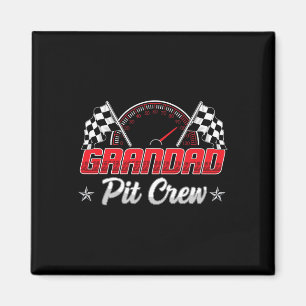 Race Car Birthday Party Racing Family Grandad Pit Magnet