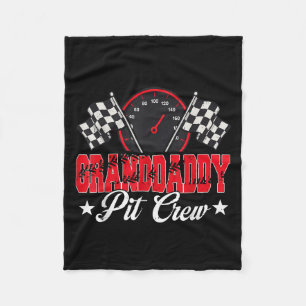 Race Car Birthday Party Racing Family Granddaddy P Fleece Blanket