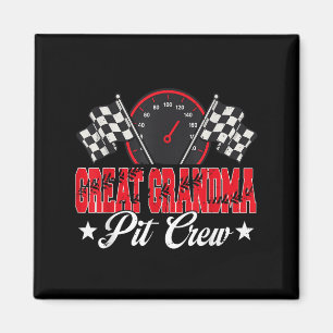 Race Car Birthday Party Racing Family Great Grandm Magnet