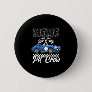 Race car birthday party racing family meme pit 6 cm round badge